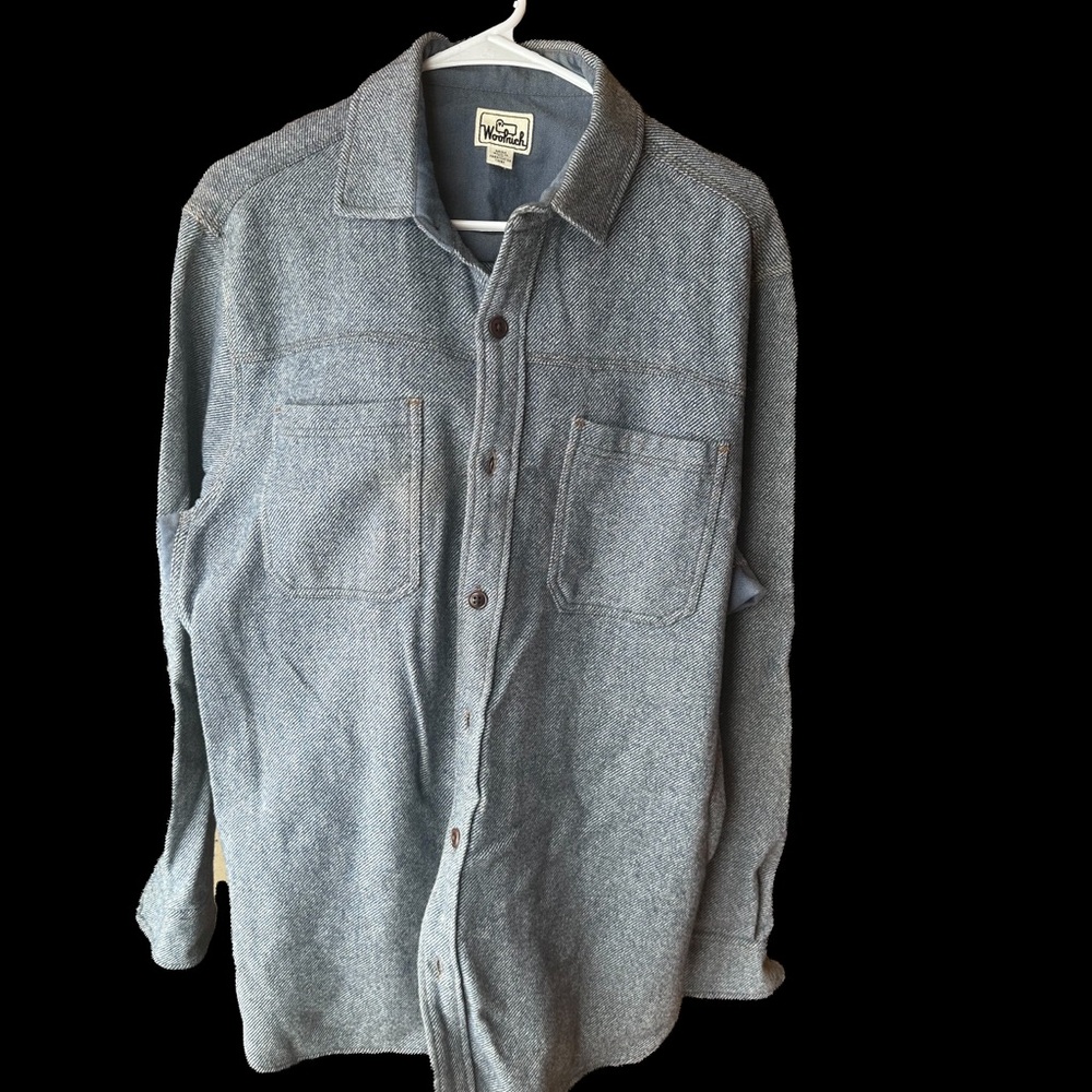 Woolrich Blue/Gray Wool Shirt.